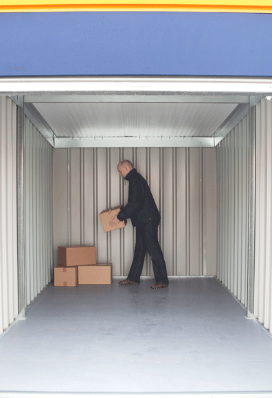 woman holding a box