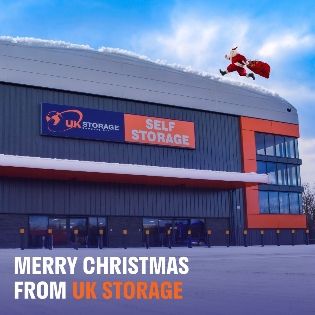 Santa is running on the top of UK Storage's facility in Sheffield.